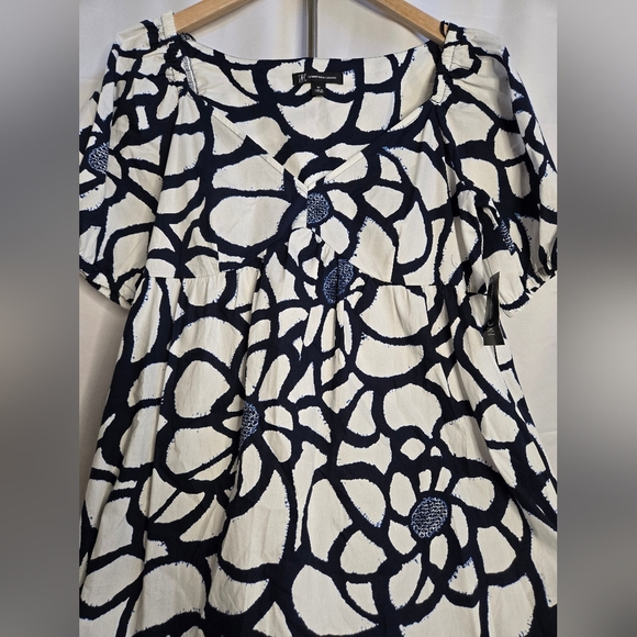 INC International Concepts Puff Sleeve Tiered Midi Dress | Size M NWT - Picture 2 of 12